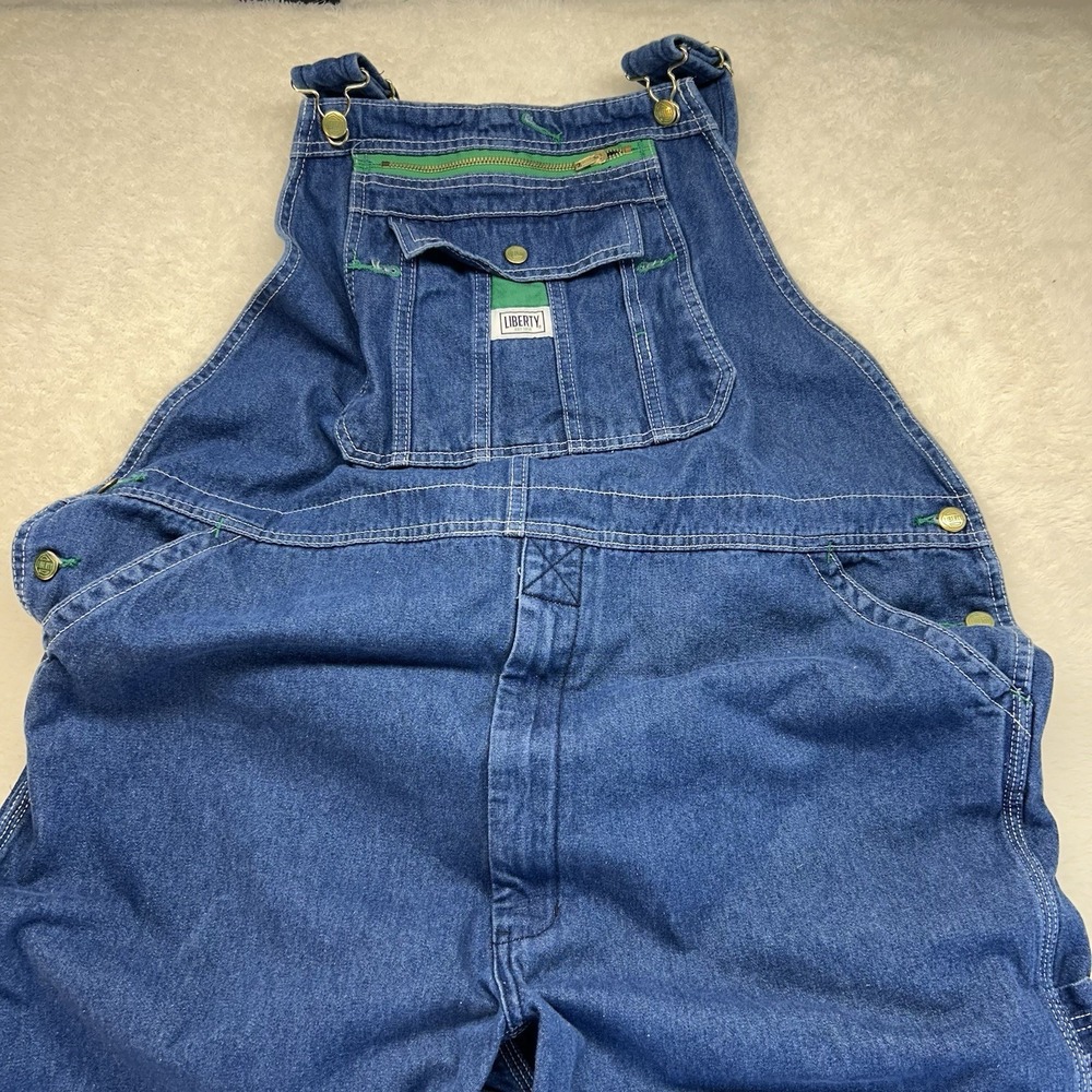 Liberty Bib Overalls Farm Ranch Cowboy Western No Size Tag See Measurements - Picture 2 of 12
